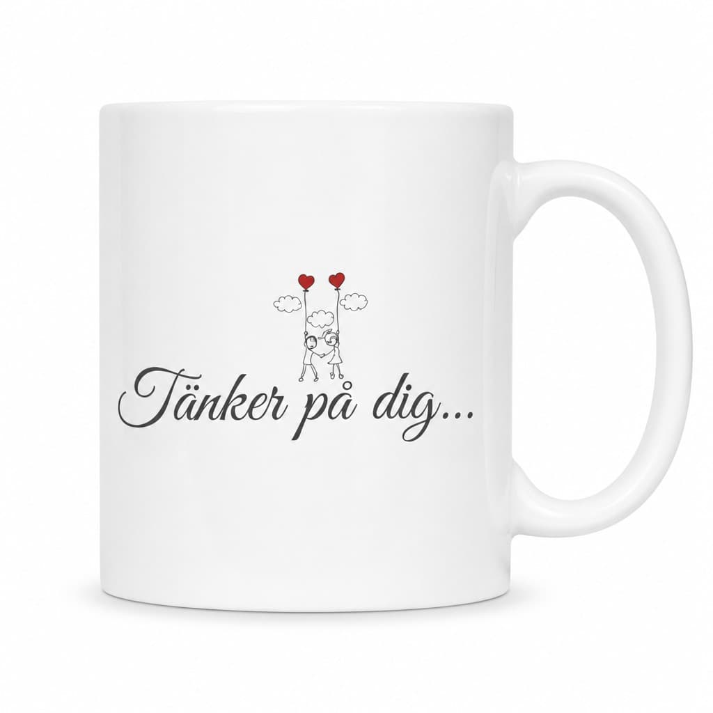 Rolig mugg Tänker på dig – Tänker på dig....