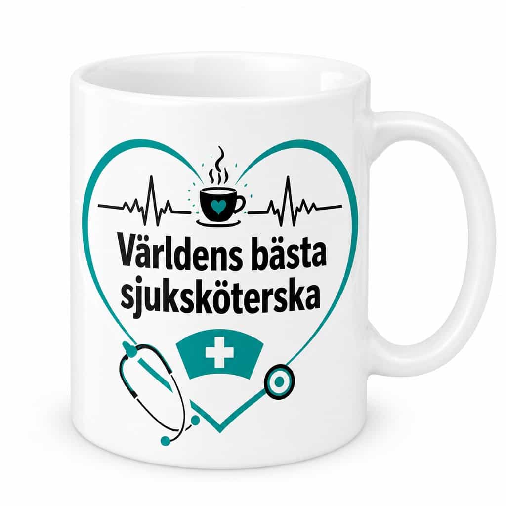 Sjuksköterskemugg – Världens bästa sjuksköterska
