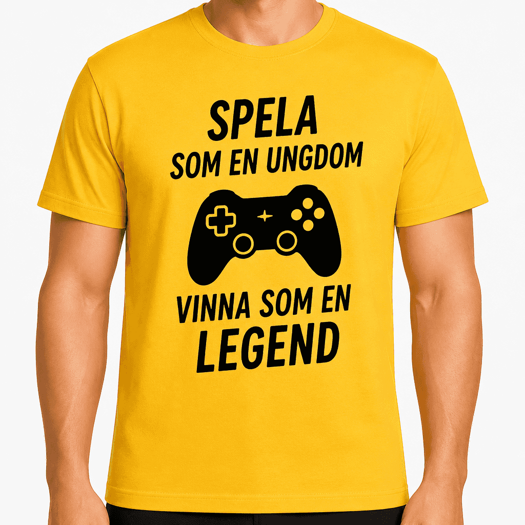T-shirt till 60-årsdag – Spela som en ungdom vinna som en legend