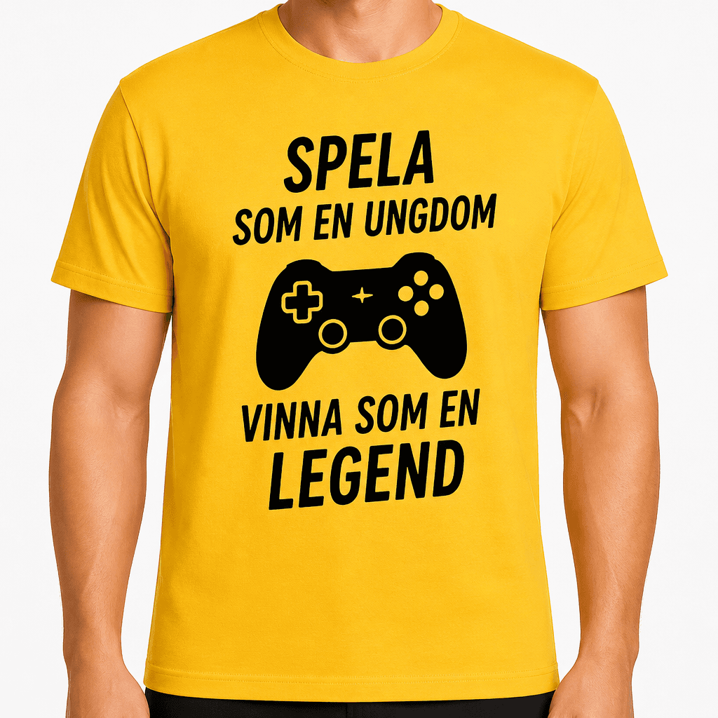 T-shirt till 60-årsdag – Spela som en ungdom vinna som en legend