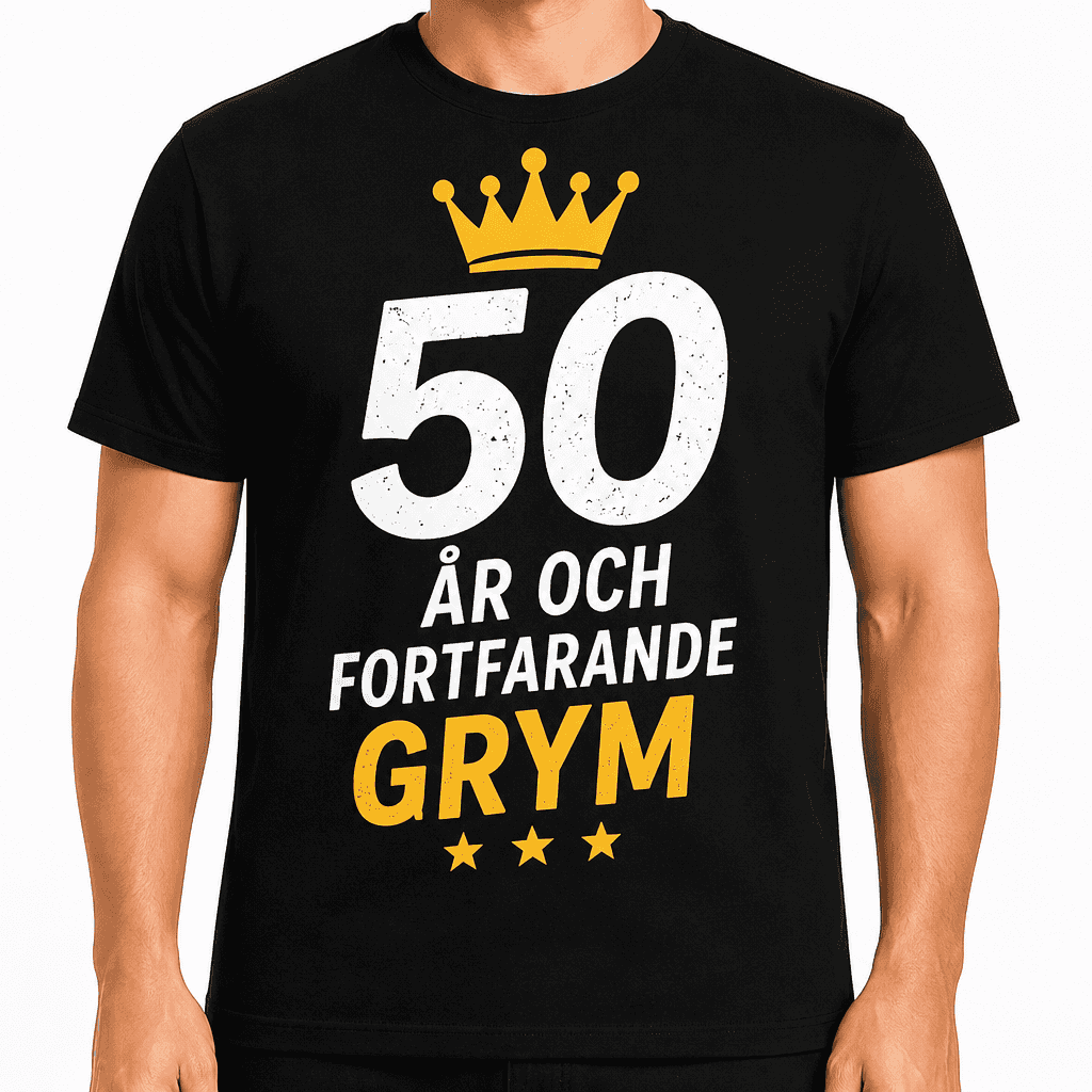 T-shirt till 50-årsdag – 50 år och fortfarande grym