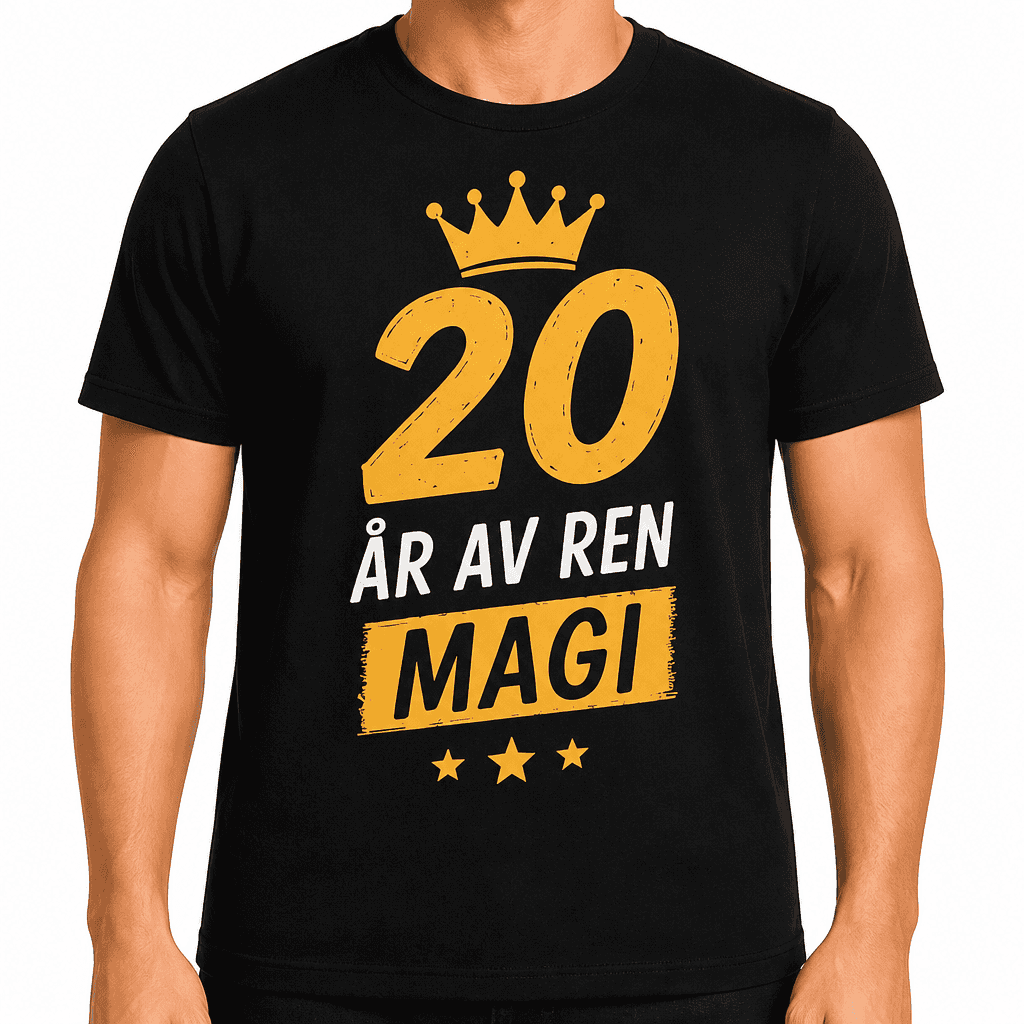 T-shirt till 20-årsdag – 20 år av ren magi