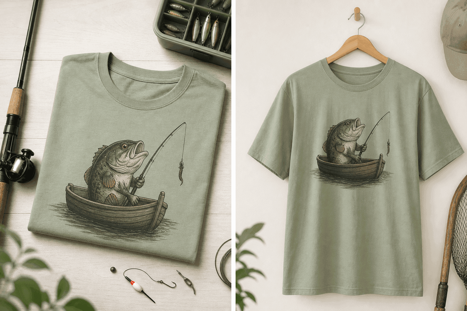 Roliga t-shirts för fiskare – presenttips