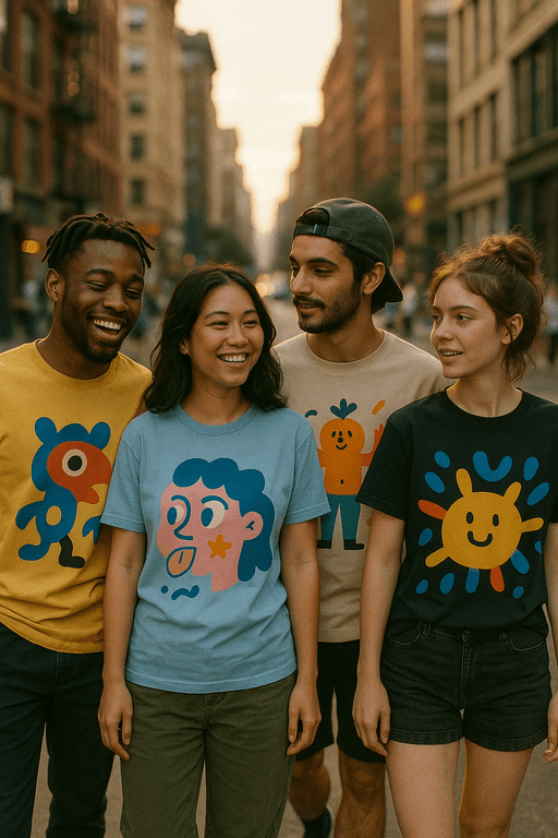 Roliga T-shirts roll i populärkulturen