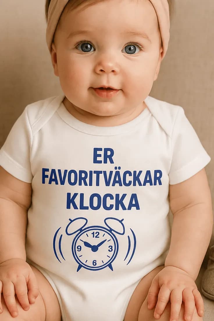 Baby-body Favoritväckarklocka – ER FAVORITVÄCKARKLOCKA