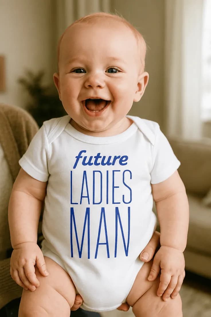 Baby-body Framtida charmör – future LADIES MAN