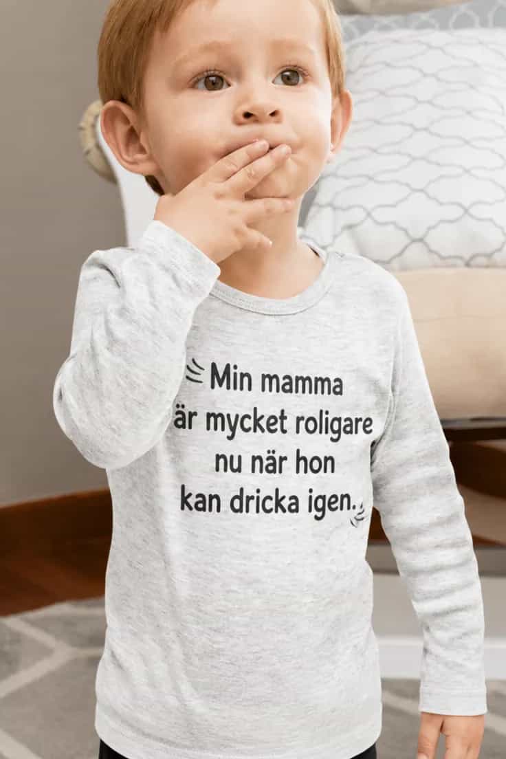 Baby-body Mamma kan dricka igen – Min mamma