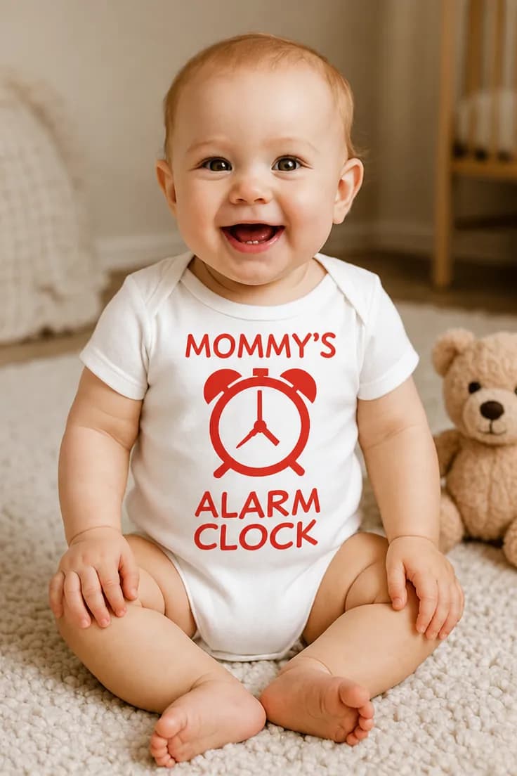Baby-body Mammas väckarklocka – MOMMY'S ALARM CLOCK