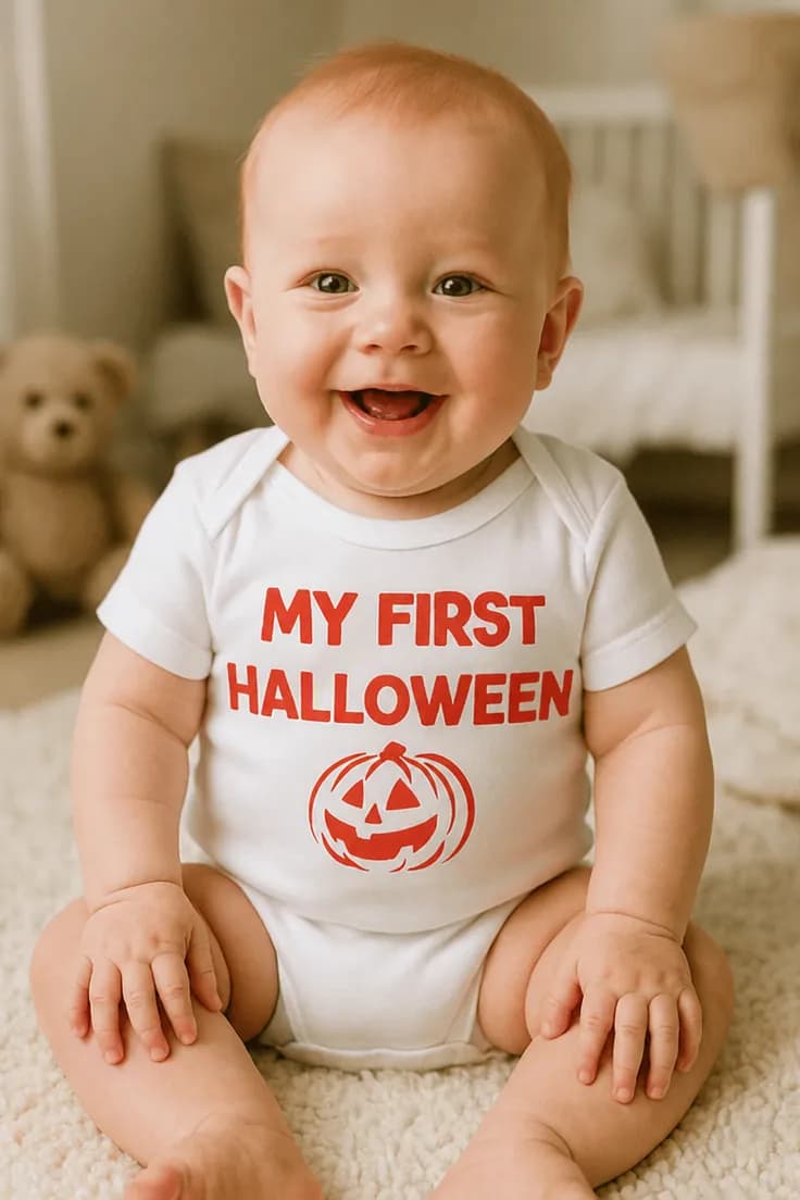 Baby-body Min första halloween – MY FIRST HALLOWEEN