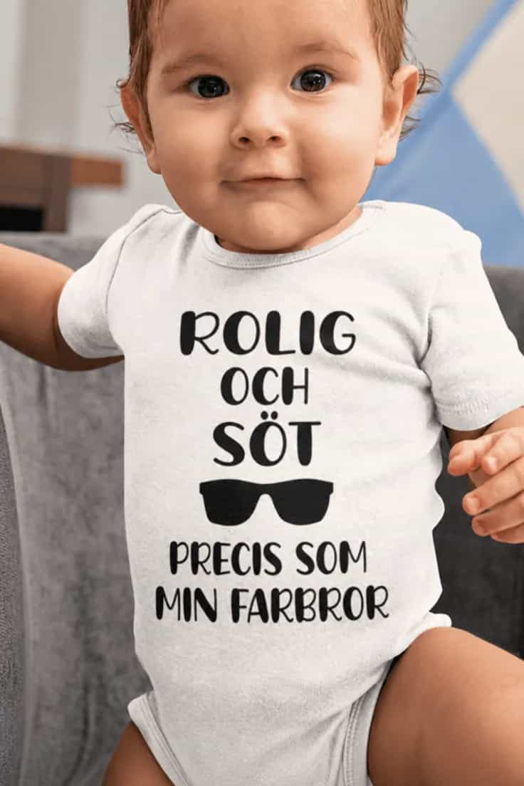 Baby-body rolig och söt som farbror – ROLIG OCH SÖT