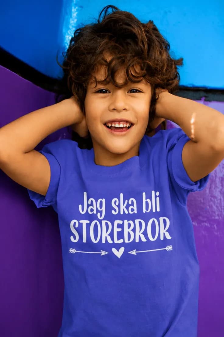 Barn t-shirt Blivande storebror – Jag ska bli STOREBROR