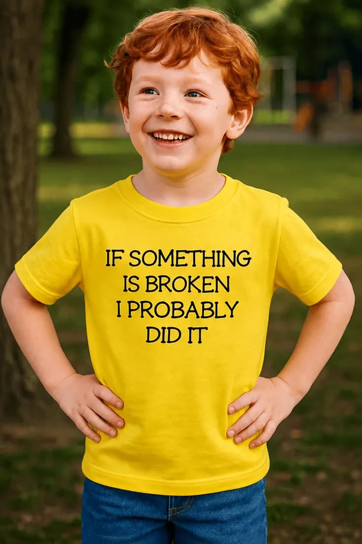 Barn t-shirt Jag gjorde det nog