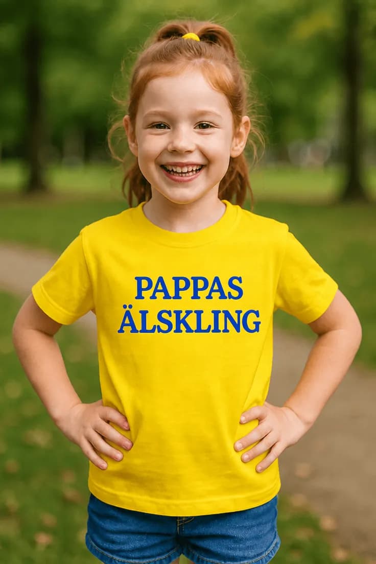 Barn t-shirt Pappas älskling