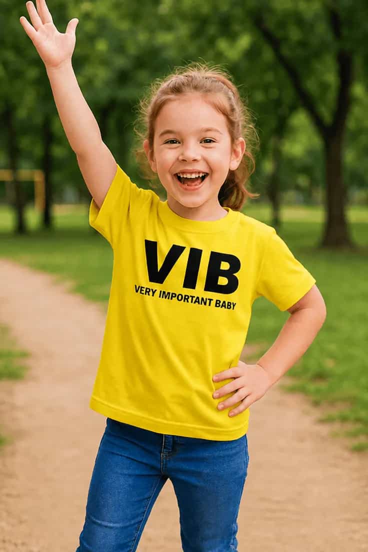 Barn t-shirt Vib very important baby