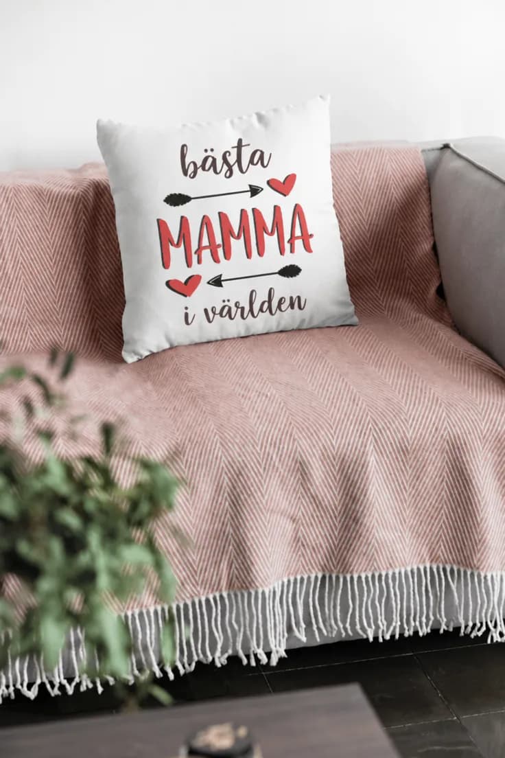 Dekorativ kudde Bästa mamma – bästa MAMMA i världen