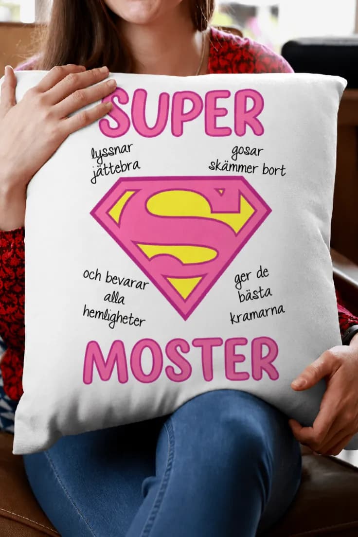 Dekorativ kudde Supermoster – SUPER MOSTER