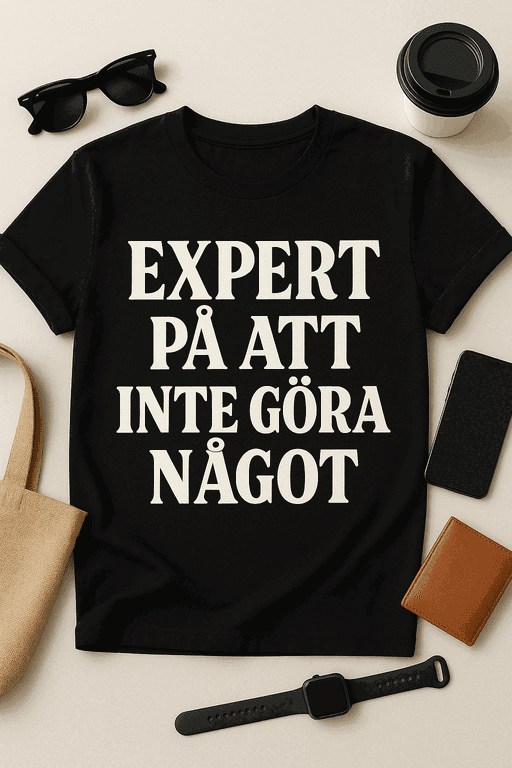 Expert på att inte göra något - T-shirt