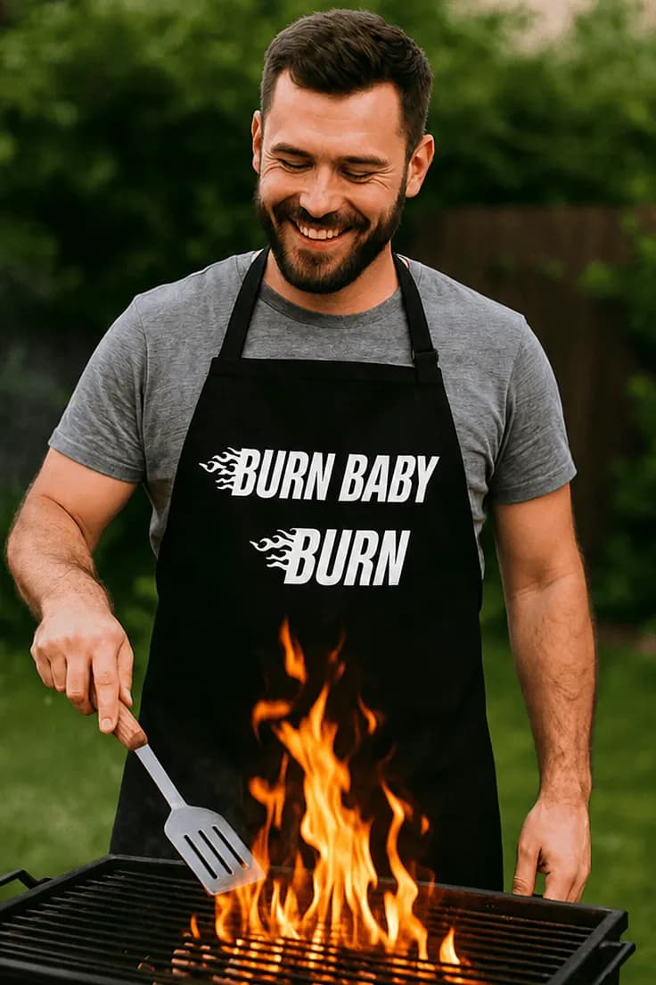 Förkläde Bränn baby bränn