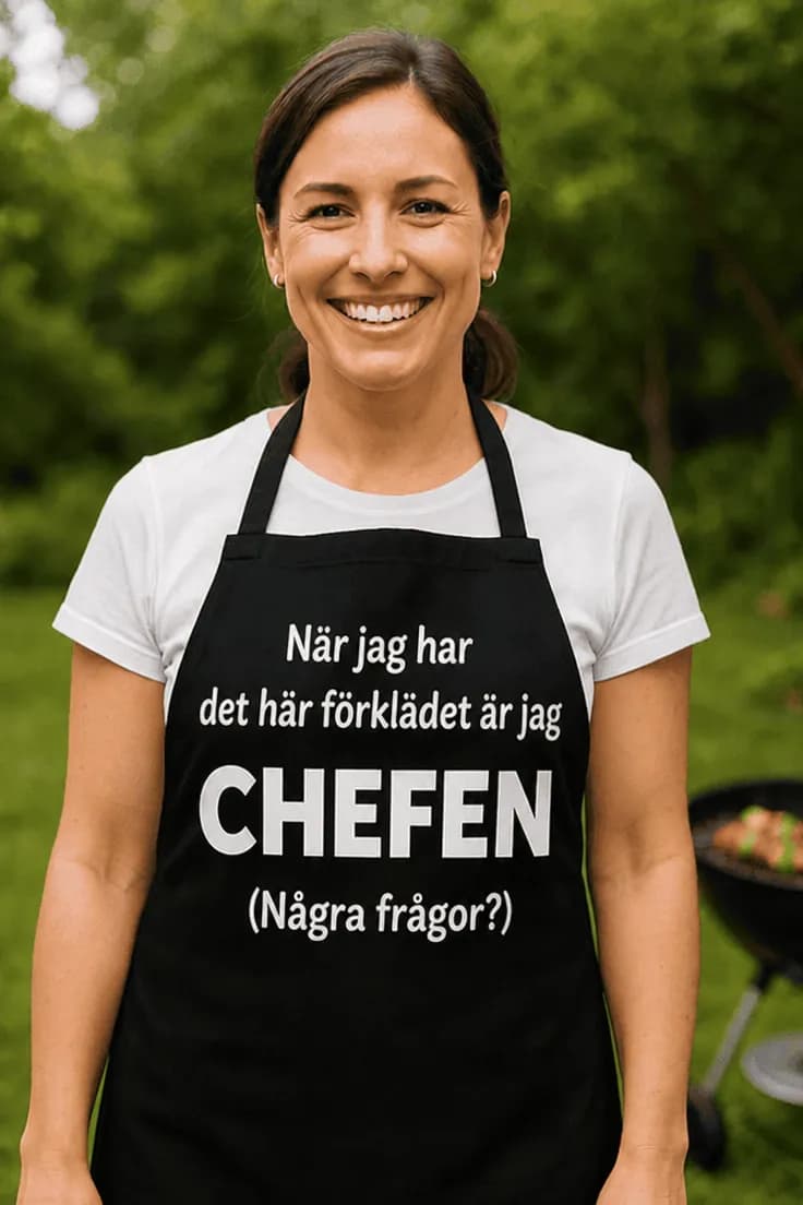 Förkläde Chef i köket – När jag har det här förklädet