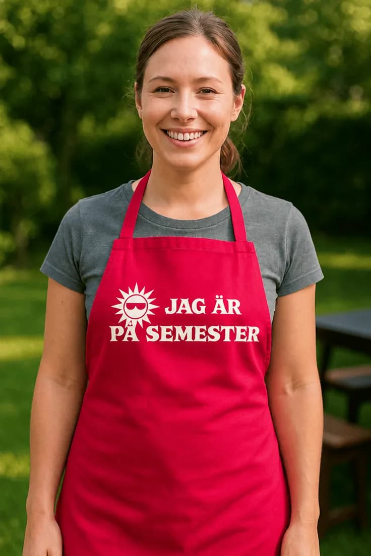 Förkläde Jag är på semester