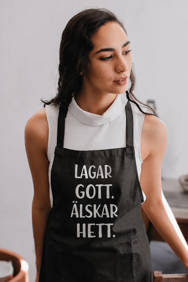Förkläde Lagar gott älskar hett – LAGAR GOTT.