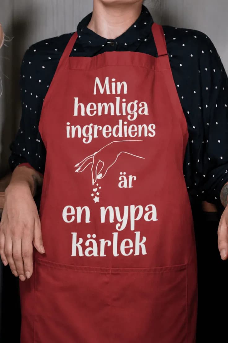 Förkläde Nypa kärlek – Min hemliga ingrediens