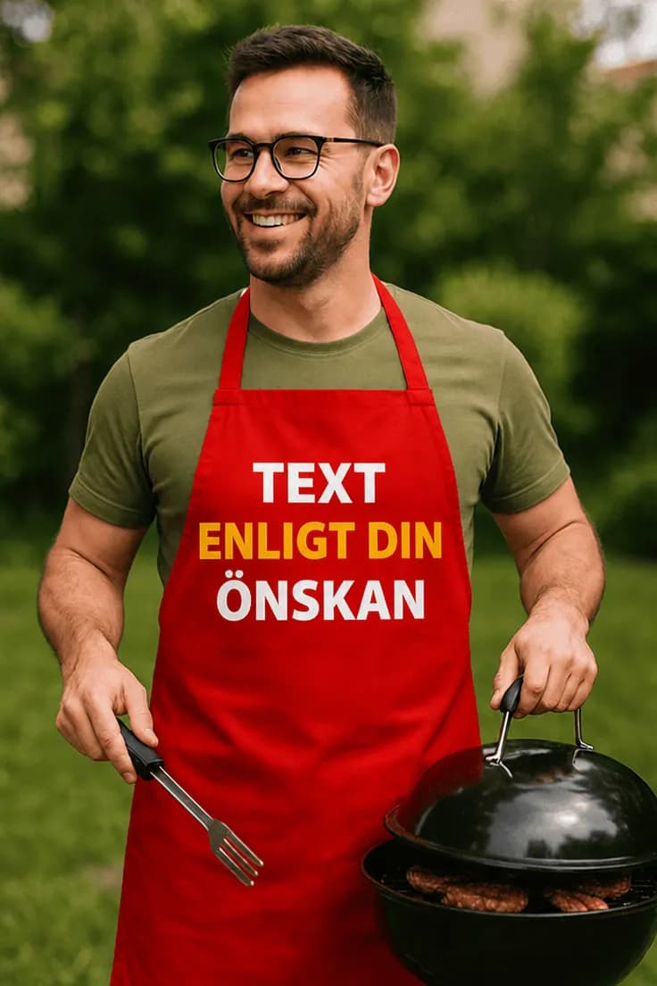Förkläde Valfri text – TEXT ENLIGT DIN ÖNSKAN