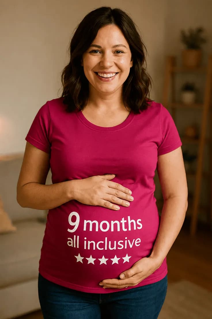 Gravid t-shirt 9 months all inclusive