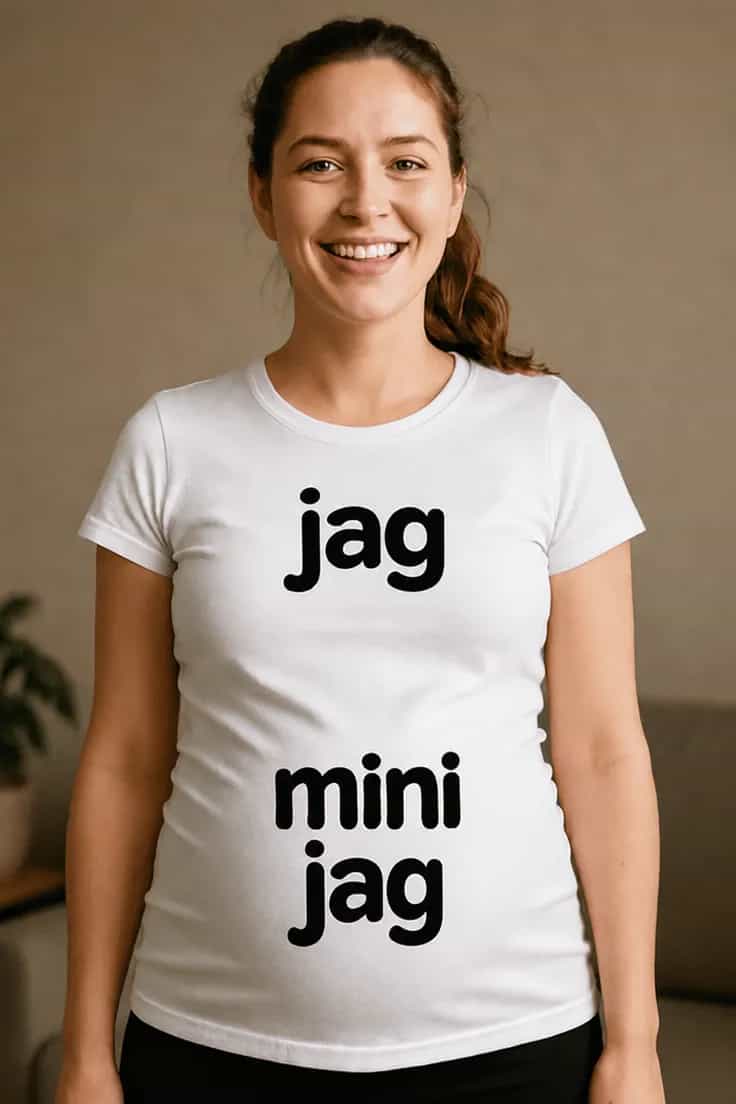 Gravid t-shirt Jag mini jag – jag mini jag