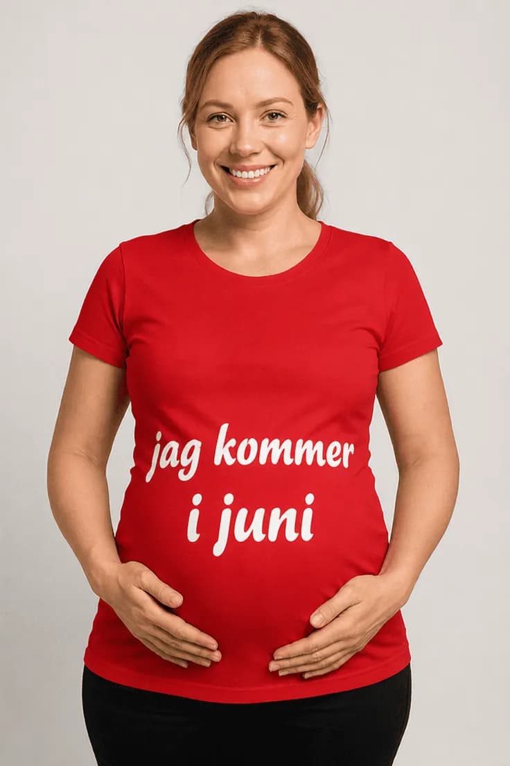 Gravid t-shirt Kommer i juni