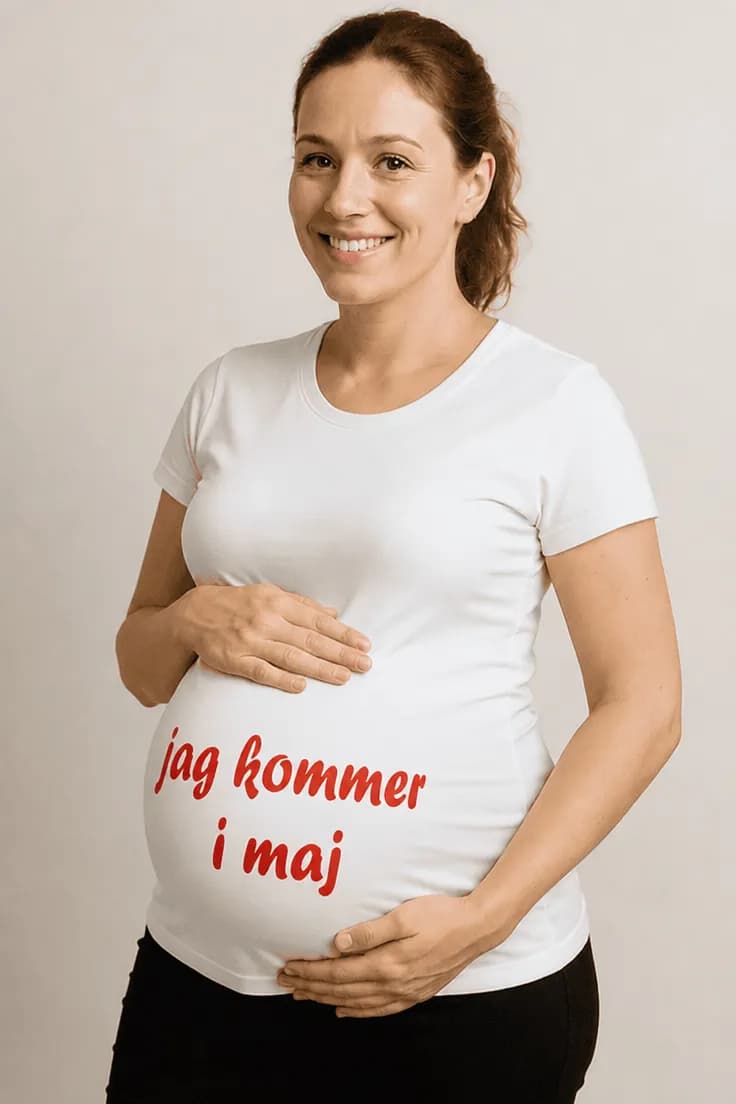 Gravid t-shirt Kommer i maj