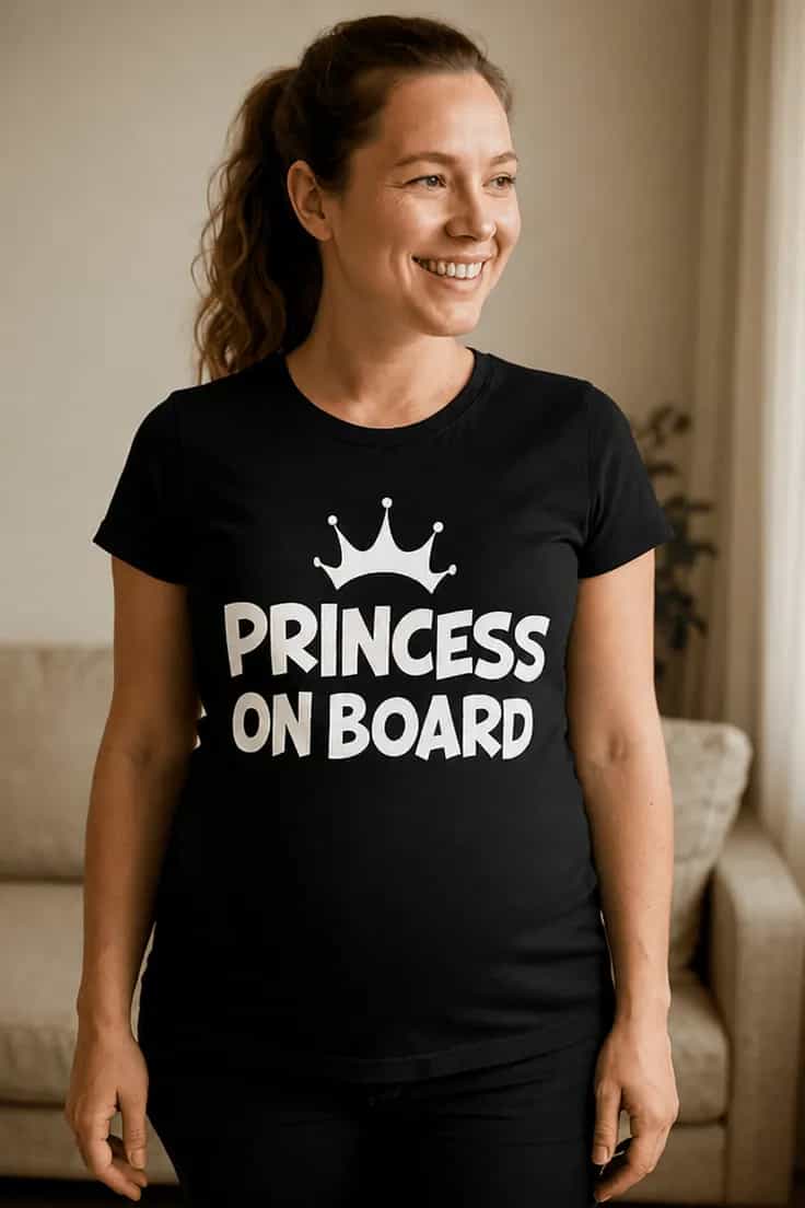 Gravid t-shirt Prinsessa ombord – PRINCESS ON BOARD