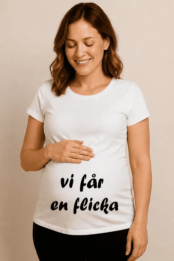 Gravid t-shirt Vi får en flicka