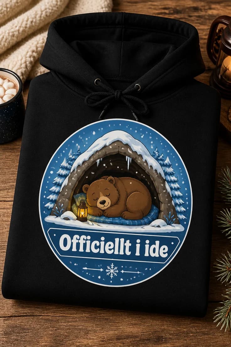 Huvtröja med tryck Officiellt i ide