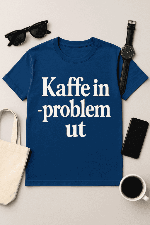 Kaffe in – problem ut T-shirt