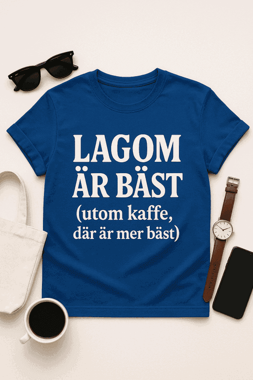 Lagom är bäst – utom kaffe t-shirt
