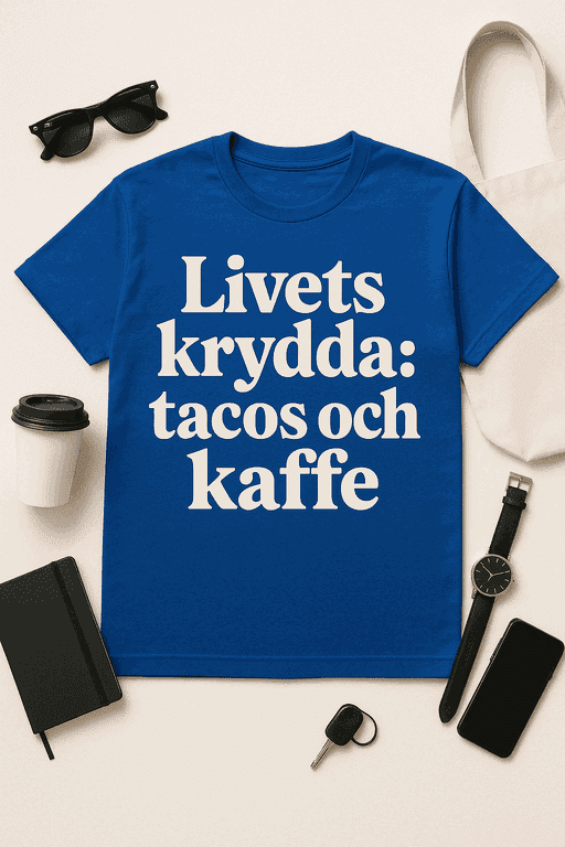 Livets krydda: tacos och kaffe T-shirt