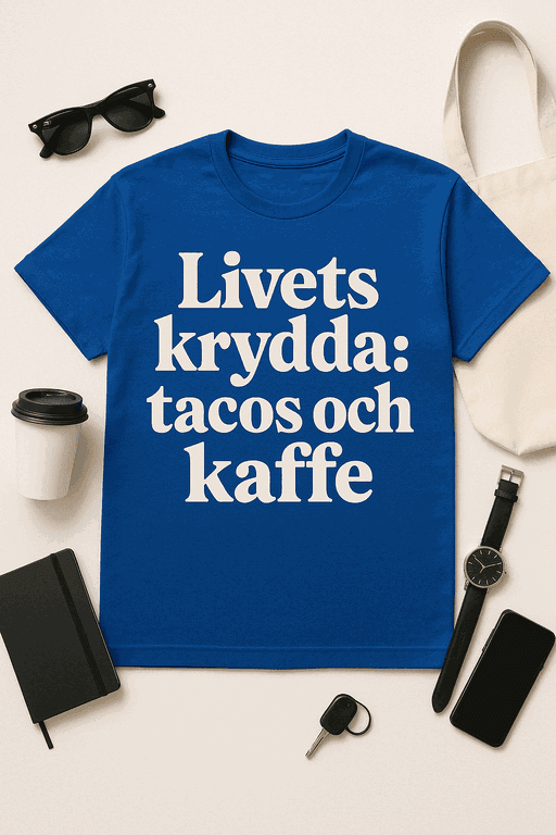 Livets krydda: tacos och kaffe T-shirt