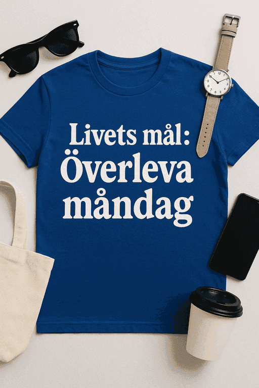 Livets mål: Överleva måndag – T-shirt