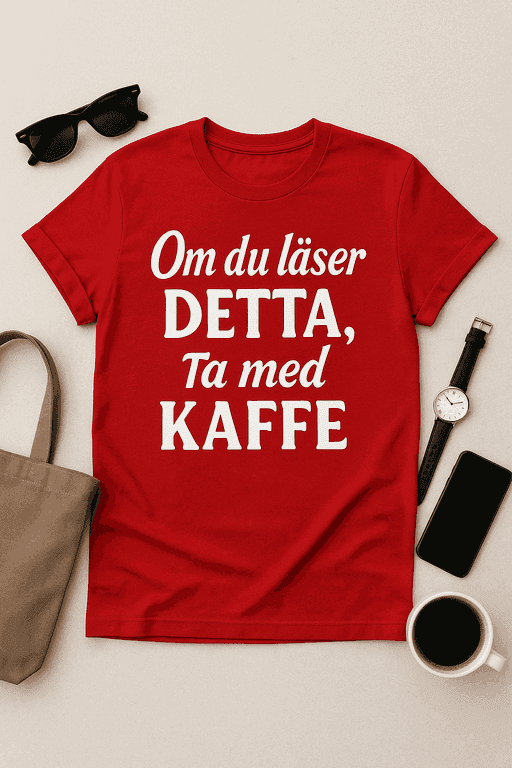Om du läser detta, ta med kaffe - T-shirt