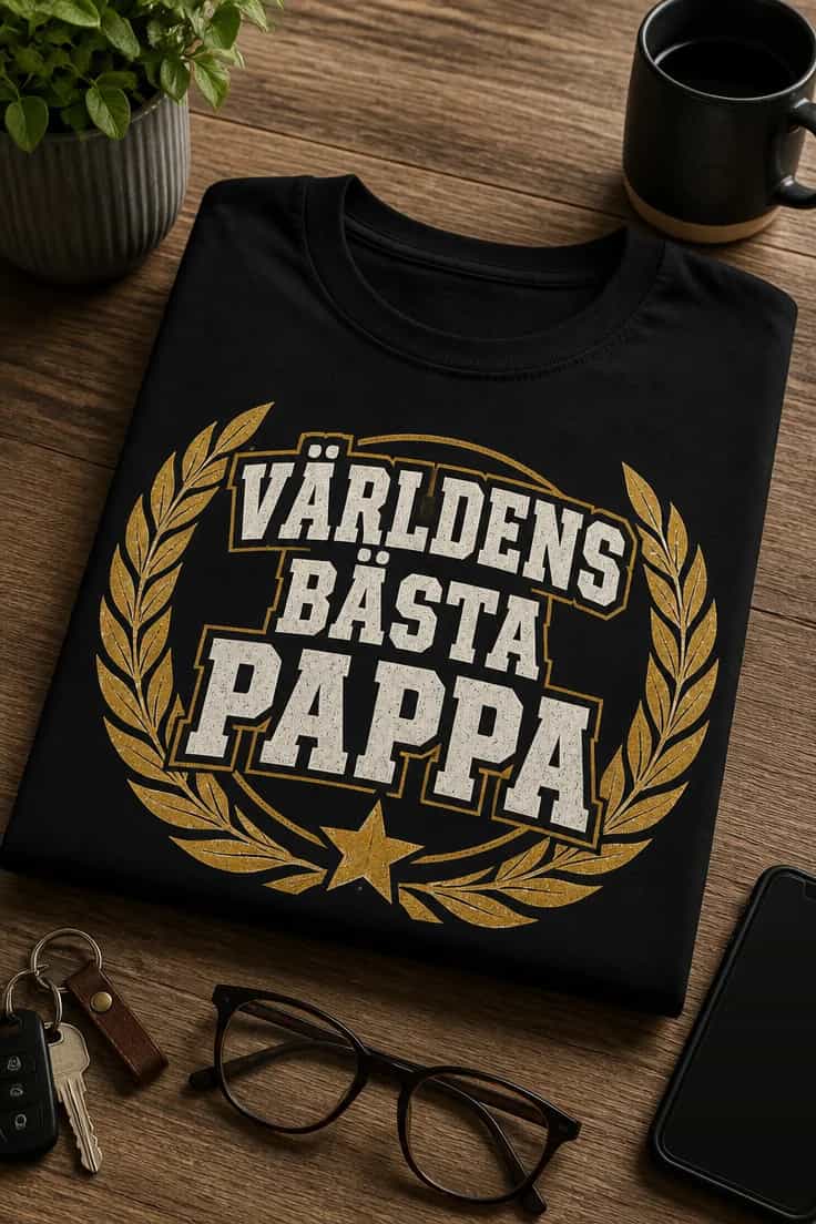 Pappa-t-shirt – Världens bästa pappa