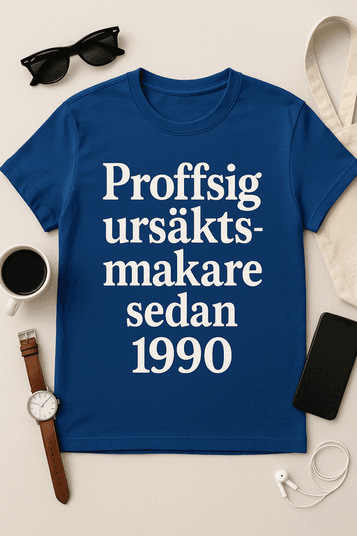 Proffsig Ursäktsmakare Sedan 1990 – Rolig T-shirt