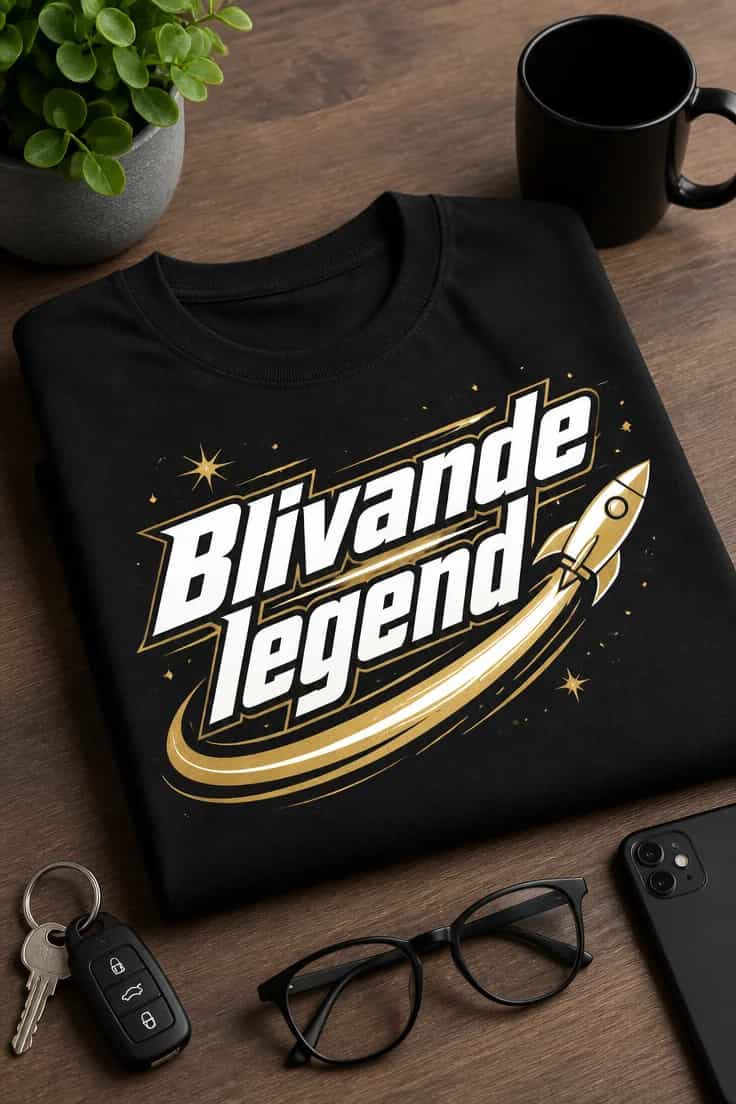 Rolig present-T-shirt Blivande legend
