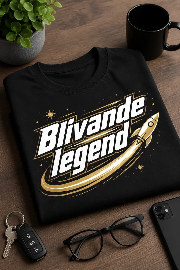 Rolig present-T-shirt Blivande legend