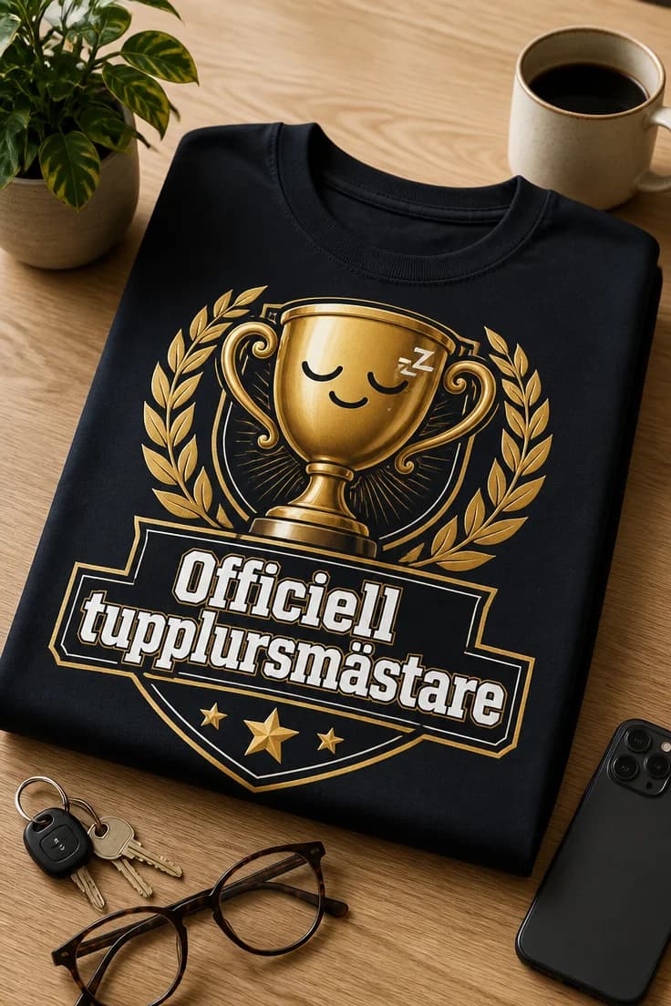 Rolig present-t-shirt för tupplursmästaren