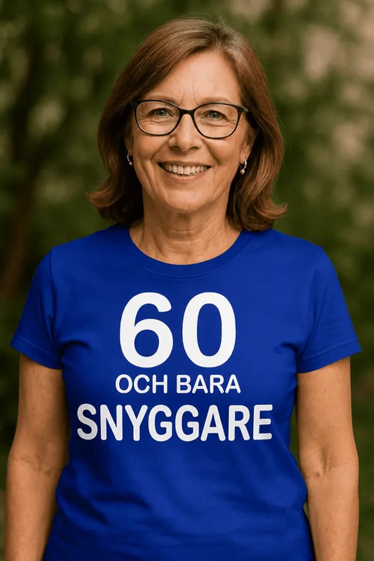 Rolig t-shirt 60 och bara snyggare