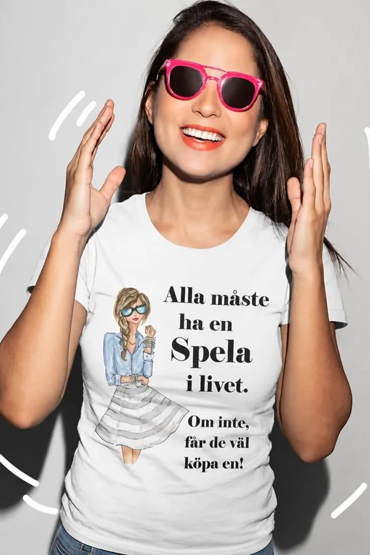 Rolig t-shirt Alla behöver en med namn