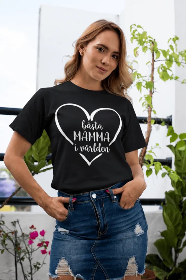 Rolig t-shirt Bästa mamma i världen | bästa MAMMA