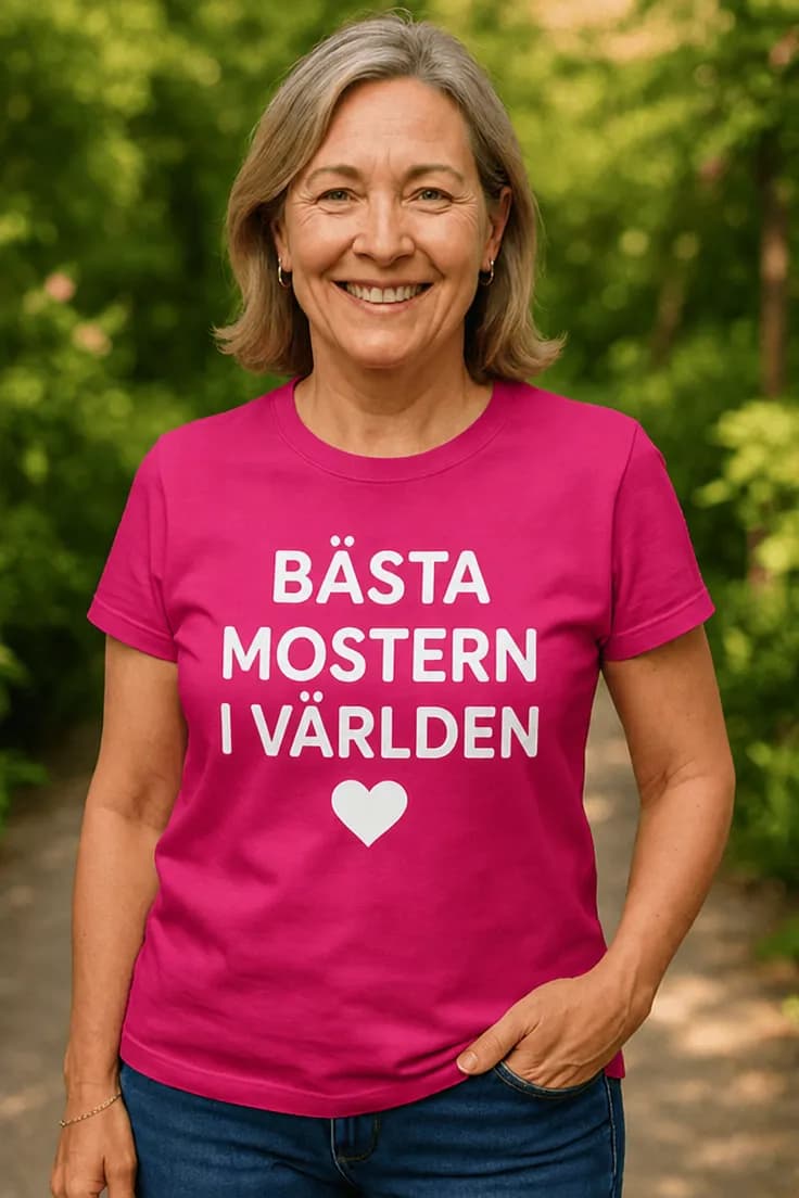 Rolig t-shirt Bästa mostern i världen