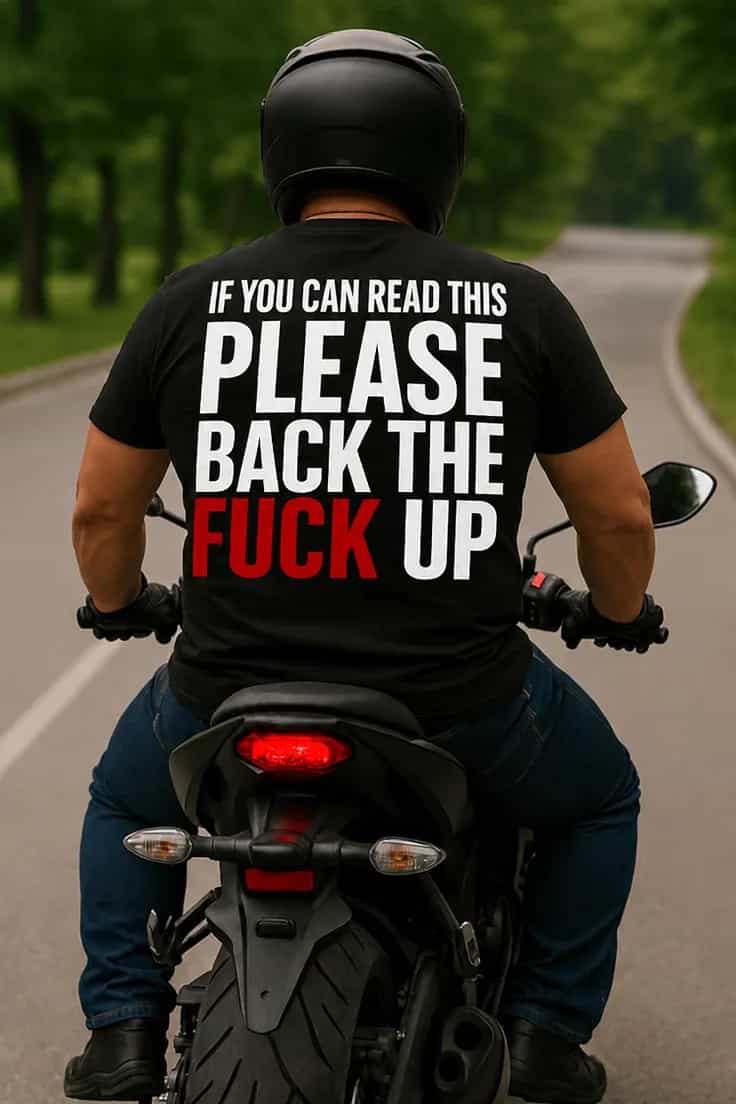 Rolig t-shirt Backa undan – IF YOU CAN READ THIS PLEA
